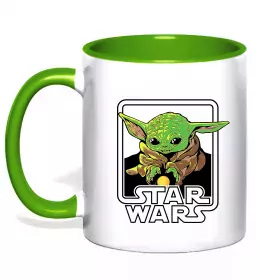 Чашка с цветной ручкой