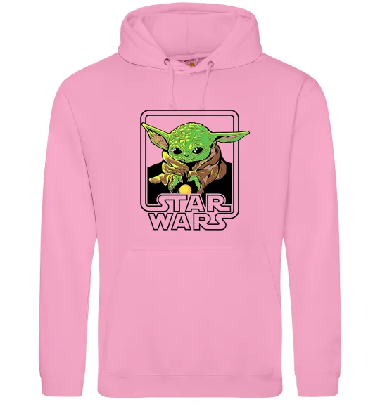 Жіноча толстовка (худі) Baby Yoda Grogu Рожевий фото