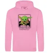 Жіноча толстовка (худі) Baby Yoda Grogu Рожевий фото