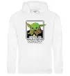 Женская толстовка (худи) Baby Yoda Grogu Белый фото