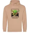 Женская толстовка (худи) Baby Yoda Grogu Песочный фото