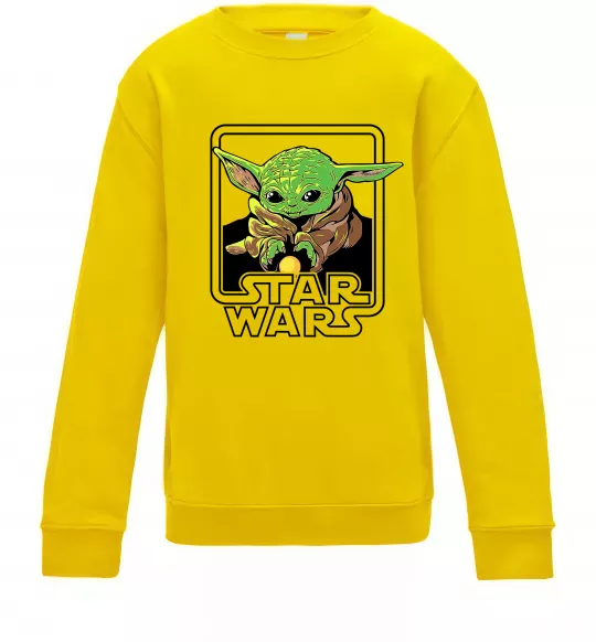 Детский Свитшот Baby Yoda Grogu Солнечно желтый фото