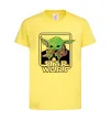 Детская футболка Baby Yoda Grogu Лимонный фото
