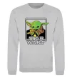Світшот Baby Yoda Grogu Сірий меланж фото
