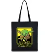 Эко-сумка Baby Yoda Grogu Черный фото