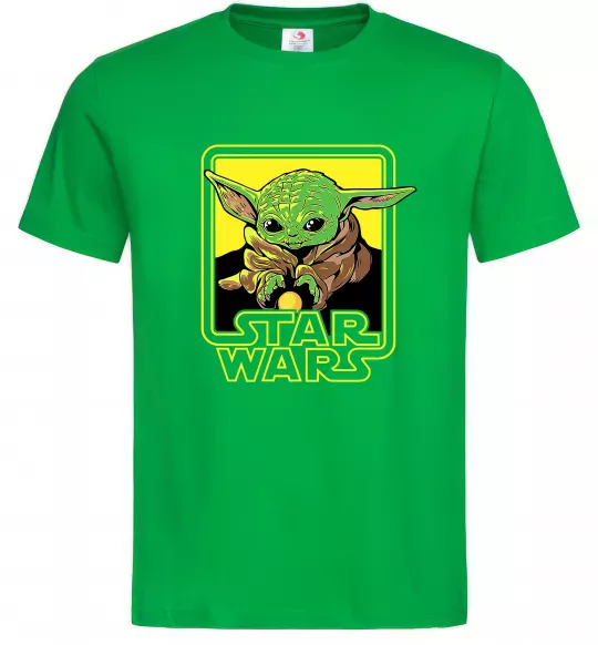 Мужская футболка Baby Yoda Grogu Зеленый фото