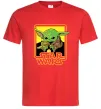 Мужская футболка Baby Yoda Grogu Красный фото