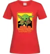 Женская футболка Baby Yoda Grogu Красный фото