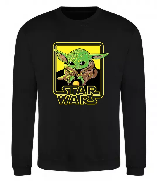 Свитшот Baby Yoda Grogu Черный фото
