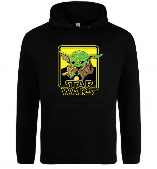 Женская толстовка (худи) Baby Yoda Grogu Черный фото