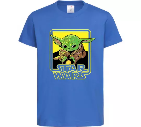Дитяча футболка Baby Yoda Grogu Яскраво-синій фото