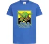 Дитяча футболка Baby Yoda Grogu Яскраво-синій фото