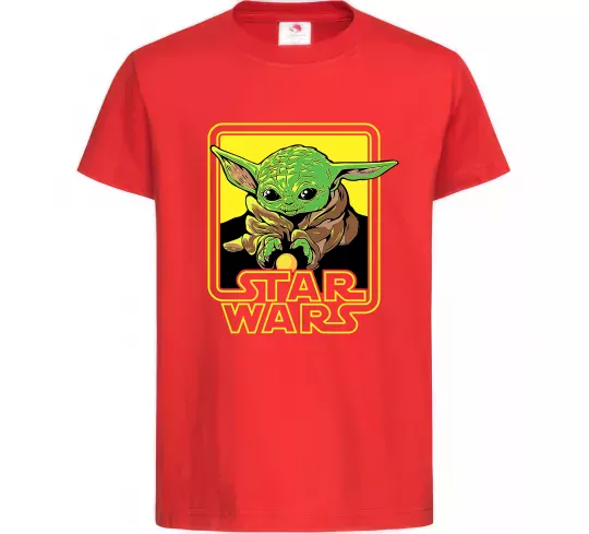 Дитяча футболка Baby Yoda Grogu Червоний фото