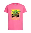 Детская футболка Baby Yoda Grogu Ярко-розовый фото