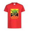 Детская футболка Baby Yoda Grogu Красный фото