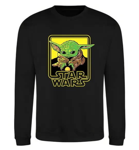Світшот Baby Yoda Grogu Чорний фото