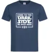 Мужская футболка Come to the Dark side we have beer Темно-синий фото