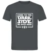 Мужская футболка Come to the Dark side we have beer Графит фото