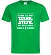 Мужская футболка Come to the Dark side we have beer Зеленый фото
