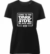 Жіноча преміум футболка Come to the Dark side we have beer Чорний фото
