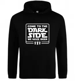 Мужская толстовка (худи) Come to the Dark side we have beer Черный фото