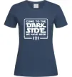 Женская футболка Come to the Dark side we have beer Темно-синий фото