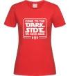 Женская футболка Come to the Dark side we have beer Красный фото