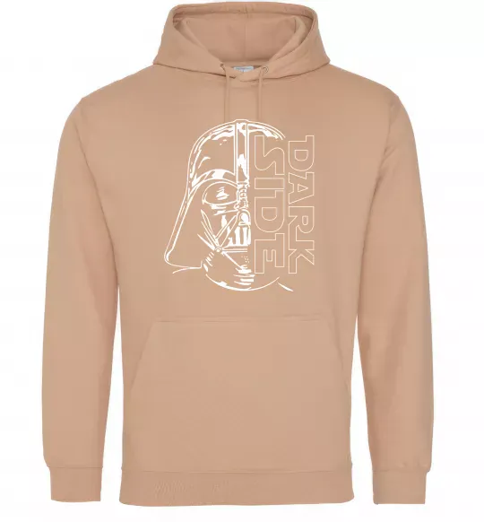 Мужская толстовка (худи) Darth Vader Dark Side Песочный фото