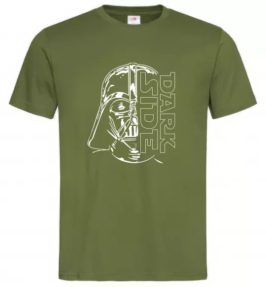 Чоловіча футболка Darth Vader Dark Side Оливковий фото