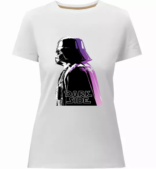 Женская премиум футболка Dark Side Star Wars Белый фото
