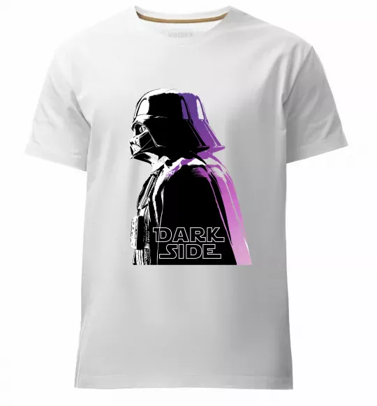 Чоловіча преміум футболка Dark Side Star Wars Білий фото