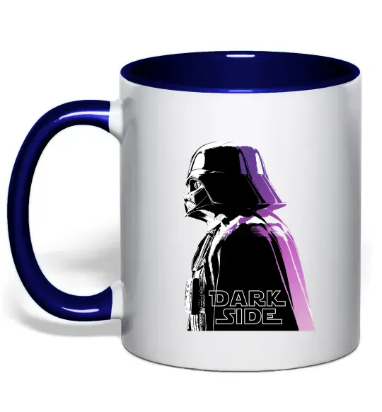Чашка с цветной ручкой Dark Side Star Wars Глубокий темно-синий фото