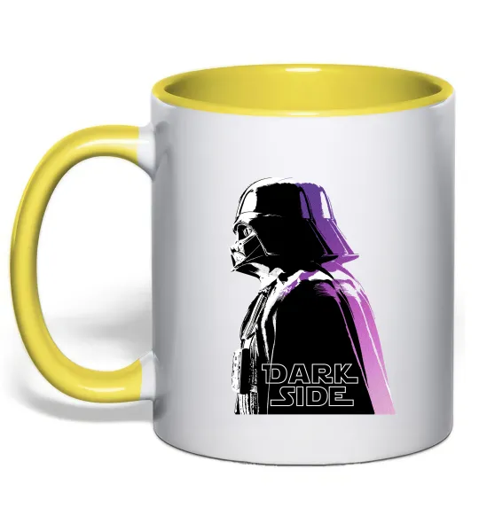 Чашка з кольоровою ручкою Dark Side Star Wars Лимонний фото