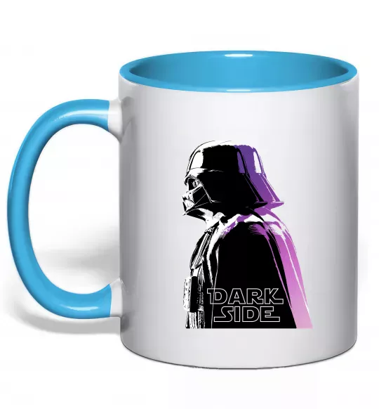 Чашка с цветной ручкой Dark Side Star Wars Голубой фото