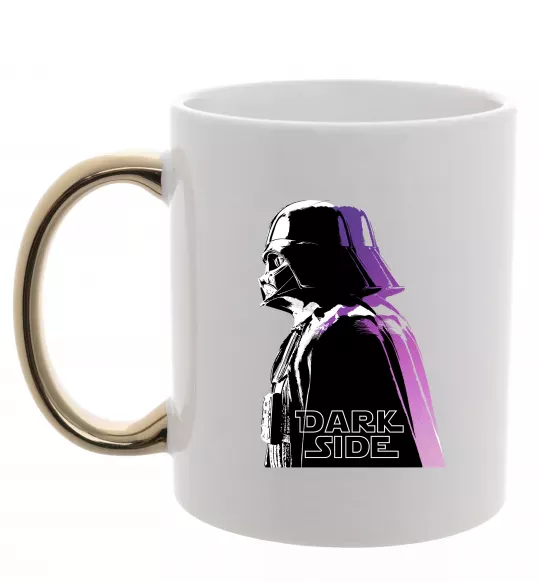 Чашка с цветной ручкой Dark Side Star Wars Золото фото