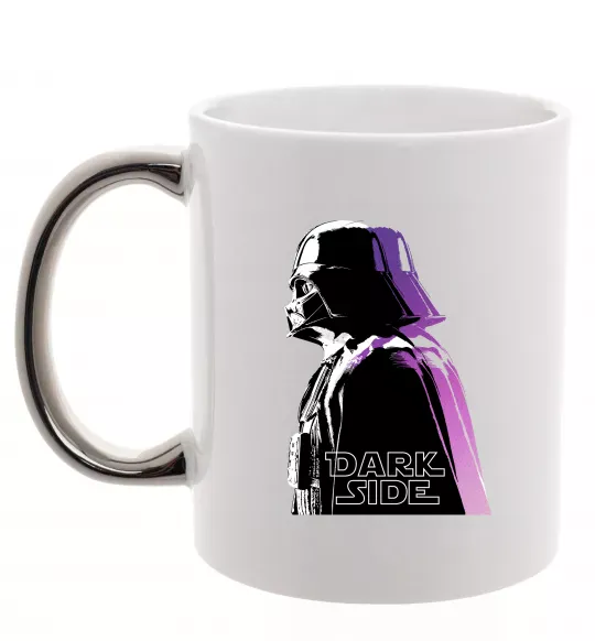 Чашка с цветной ручкой Dark Side Star Wars Серебро фото
