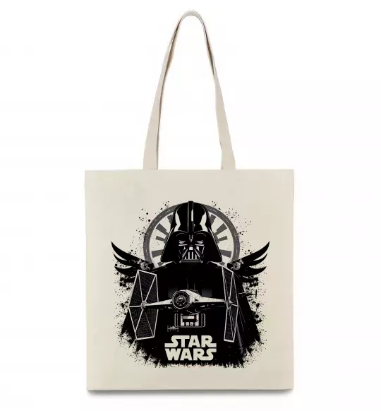 Эко-сумка Darth Vader зоряний винищувач Бежевый фото