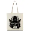 Эко-сумка Darth Vader зоряний винищувач Бежевый фото