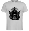 Мужская футболка Darth Vader зоряний винищувач Серый фото