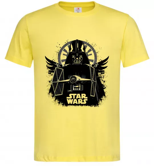 Мужская футболка Darth Vader зоряний винищувач Лимонный фото