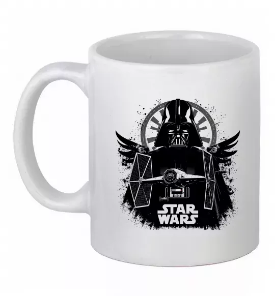 Чашка керамическая Darth Vader зоряний винищувач Белый фото