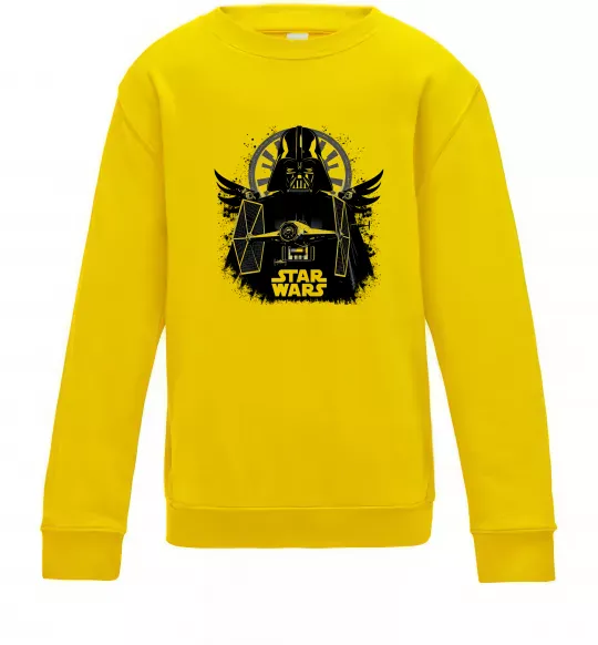 Детский Свитшот Darth Vader зоряний винищувач Солнечно желтый фото