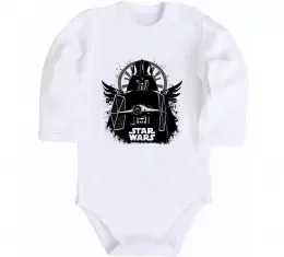 Детский боди Darth Vader зоряний винищувач Белый фото