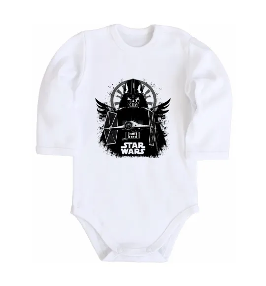Детский боди Darth Vader зоряний винищувач Белый фото