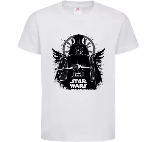 Детская футболка Darth Vader зоряний винищувач Белый фото
