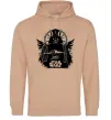 Мужская толстовка (худи) Darth Vader зоряний винищувач Песочный фото