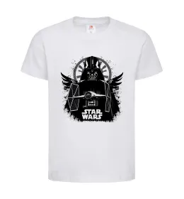 Дитяча футболка Darth Vader зоряний винищувач Білий фото