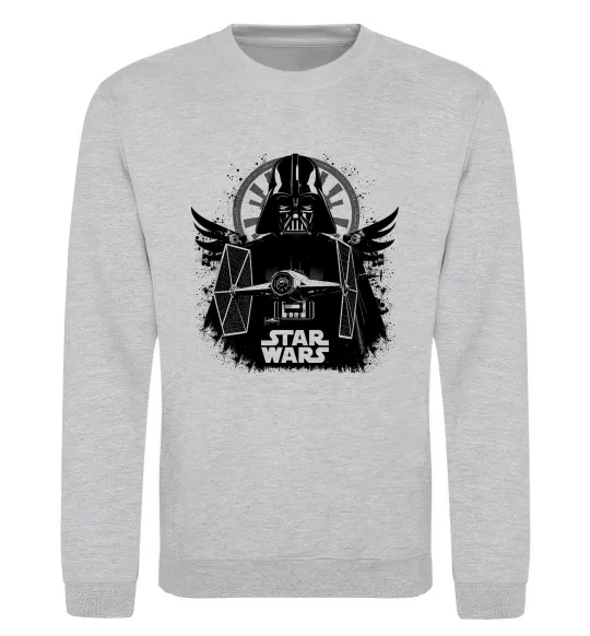 Свитшот Darth Vader зоряний винищувач Серый меланж фото