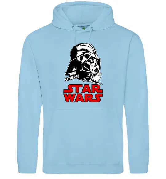 Мужская толстовка (худи) I am your father Star Wars Голубой фото
