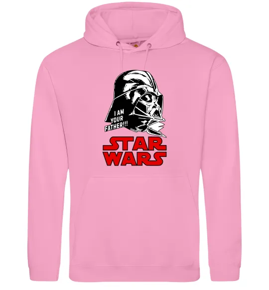 Женская толстовка (худи) I am your father Star Wars Розовый фото